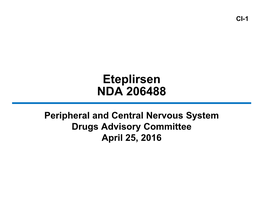 Eteplirsen NDA 206488