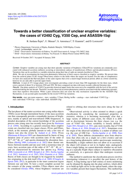 The Cases of V2492 Cyg, V350 Cep, and ASASSN-15Qi R