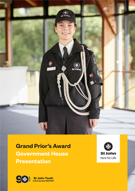 Grand Prior's Award Government House Presentation