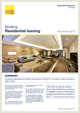 Briefing Residential Leasing November 2016