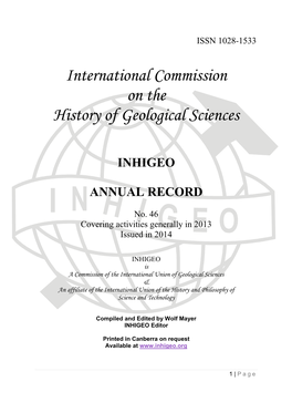 INHIGEO Annual Record No