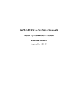 Scottish Hydro Electric Transmission Plc