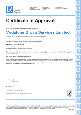 Certificate of Approval