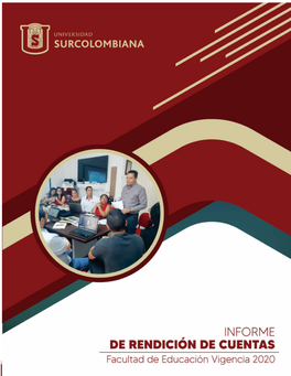 Informe De Rendición De Cuentas, Facultad De Educación