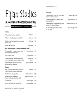 Fijian Studies Vol 14, No