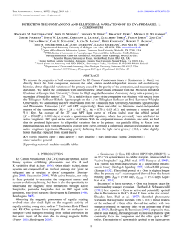 DETECTING the COMPANIONS and ELLIPSOIDAL VARIATIONS of RS Cvn PRIMARIES