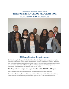 The Fannie Angelos Program for Academic Excellence