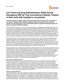 US Food and Drug Administration (FDA)