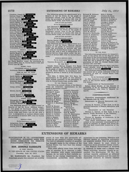 EXTENSIONS of REMARKS July 24, 1973