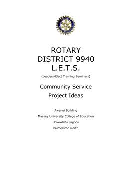 Rotary District 9940 L.E.T.S