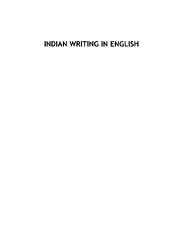 Indian Writing in English