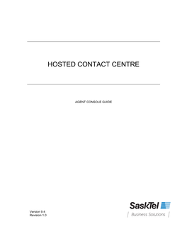 Hosted Contact Centre