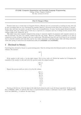 1 Decimal to Binary