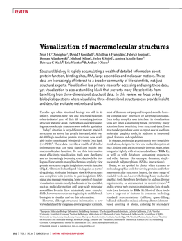 Visualization of Macromolecular Structures