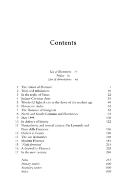 Table of Contents