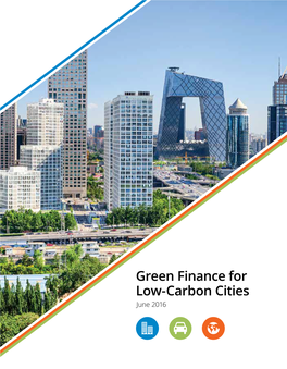 Green Finance for Low-Carbon Cities