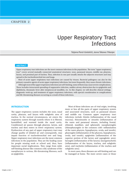 Upper Respiratory Tract Infections