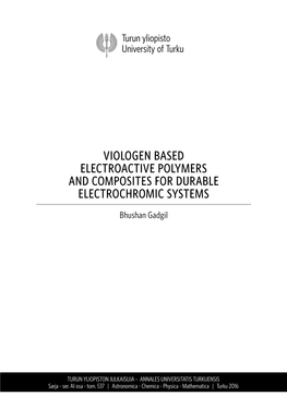 Viologen Based Electroactive Polymers and Composites for Durable Electrochromic Systems