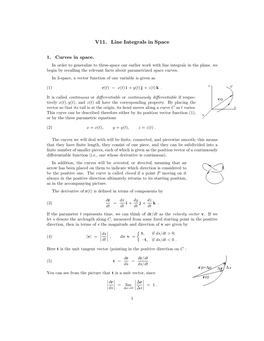 Line Integrals in Space