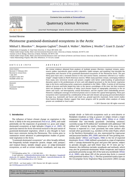 Pleistocene Graminoid-Dominated Ecosystems in the Arctic