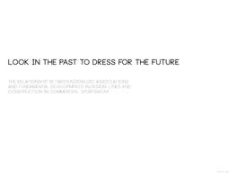 Look in the Past to Dress for the Future