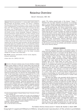 Rotavirus Overview