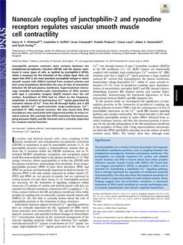 Nanoscale Coupling of Junctophilin-2 and Ryanodine Receptors Regulates Vascular Smooth Muscle Cell Contractility