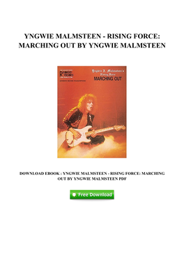 [O910.Ebook] Ebook Yngwie Malmsteen