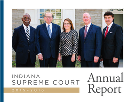 2015-2016 Annual Report That Provides Information About the Work of the Court and Its Affiliated Agencies