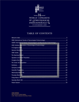 Table of Contents