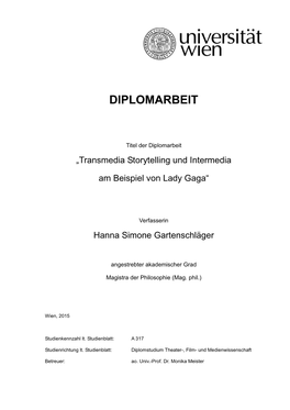 Diplomarbeit