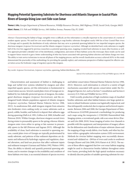 Mapping Potential Spawning Substrate for Shortnose and Atlantic Sturgeon in Coastal Plain Rivers of Georgia Using Low-Cost Side-Scan Sonar