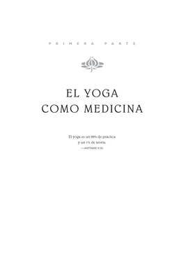 El Yoga Como Medicina