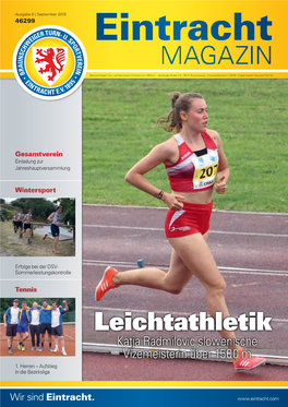 Ausgabe 6 | September 2019 46299 Eintracht MAGAZIN