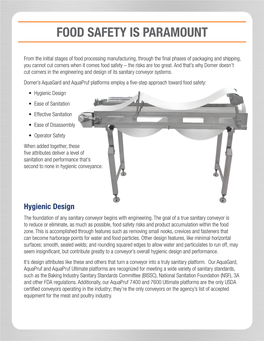 Food Safety Is Paramount