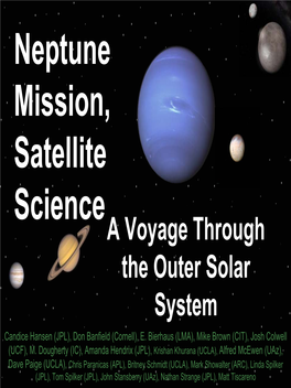Voyage Through the Outer Solar System Update