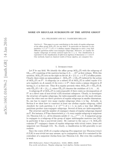 More on Regular Subgroups of the Affine Group 3