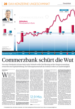 Commerzbank Schürt Diewut