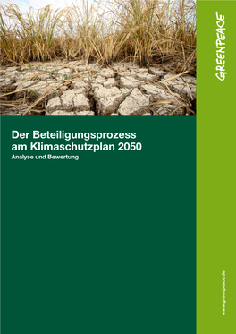 Der Beteiligungsprozess Am Klimaschutzplan 2050 | 2