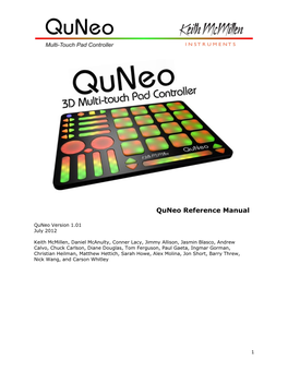 Connecting Quneo