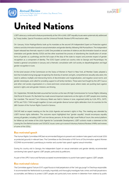 United Nations LGBTI Advocacy Continued to Feature Prominently at the UN in 2018