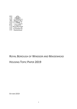 Royal Borough of Windsor and Maidenhead Housing
