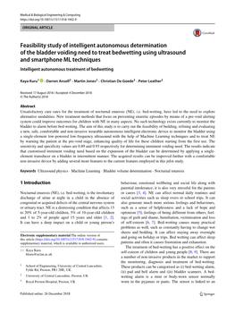 Feasibility Study of Intelligent Autonomous Determination of The