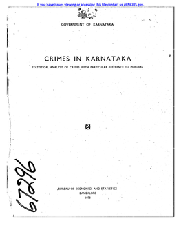 Crimes in Karnataka