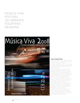 Música Viva Festival Celebrates Fourteen Seasons