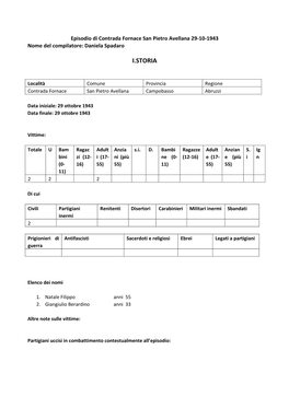 Contrada Fornace San Pietro Avellana 29-10-1943.Pdf