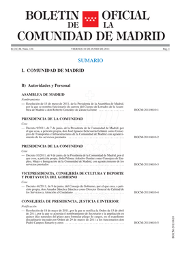 Boletin Oficial Comunidad De Madrid