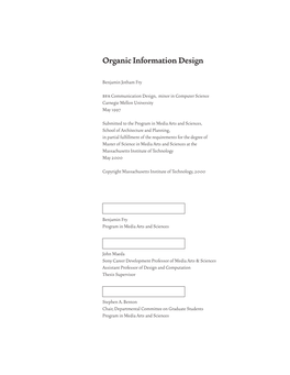 Organic Information Design