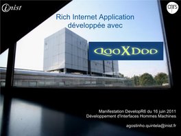 IHM Avec Qooxdoo