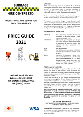 Price Guide 2021